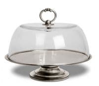 Тортница или подставка для сыра из олова оловянная коллекция Лорето Cosi Tabellini Италия