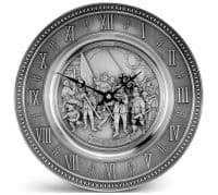 Часы настенные из олова Серия Выдающиеся художники Рембрандт Artina Австрия.