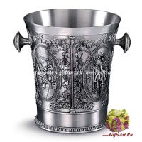 Кулер ведёрко для шампанского из олова Серия Сбор винограда Artina Австрия.