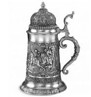 Оловянная пивная кружка Охотничья 1,75 л 34 см Artina Оловянная пивная кружка Охотничья 1,75 л 34 см Artina