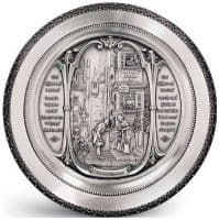 Тарелка настенная оловянная Свидание Серия Выдающиеся художники Карл Шпицвег 25 см. Artina