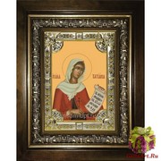 Икона освященная &quot;Татиана,Татьяна мученица&quot;, 18x24 см, со стразами, в деревянном киоте 24x30 см, 24x30 см
