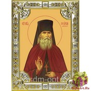 Икона освященная &quot;Георгий исповедник Даниловский ,преподобный чудотворец&quot;, 18x24 см со стразами, 18x24 см