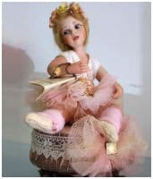 Итальянская фарфоровая кукла Luisa Луиза балерина Высота 20 см. Италия Montedragone  Ручная работа