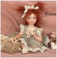 Итальянская фарфоровая кукла Katia Катя Высота 24 см. Италия Montedragone  Ручная работа