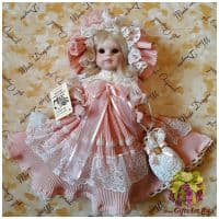 Итальянская фарфоровая кукла Laura Лаура Высота 28 см. Италия Montedragone  Ручная работа