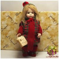 Итальянская фарфоровая кукла Fiammetta Фиаметта Высота 22 см. Италия Montedragone  Ручная работа