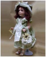 Итальянская фарфоровая кукла Matilde Матильда Высота 42 см. Италия Montedragone  Ручная работа