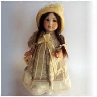 Итальянская фарфоровая кукла Ester Эстер Высота 40 см. Италия Montedragone  Ручная работа