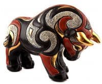 Статуэтка Красный Бык Эксклюзивная керамическая фигурка De Rosa Rinconada Размер 19,5x12cm