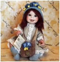 Итальянская фарфоровая кукла BETTA Бэтта Высота 26 см. Италия Montedragone  Ручная работа