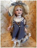 Итальянская фарфоровая кукла CATERINA Катерина Высота 40 см. Италия Montedragone  Ручная работа
