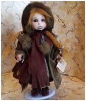 Итальянская фарфоровая кукла MARIA Мария Высота 28 см. Италия Montedragone  Ручная работа