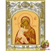 Икона освященная &quot;Владимирская икона Божией Матери&quot;, 14x18 см
