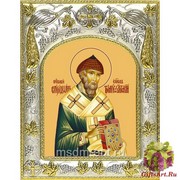Икона освященная &quot;Спиридон Тримифунтский святитель&quot;, 14x18 см
