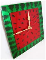 Настенные часы авторские Сочное Лето Ручная работа Размер 25 см