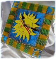 Настенные часы авторские Солнышко Ручная работа Размер 25 см Настенные часы авторские Солнышко Ручная работа Размер 25 см