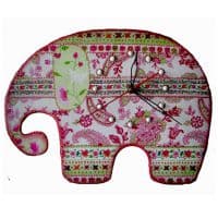 Настенные часы авторские Слон Ситцевый Длина 31 см