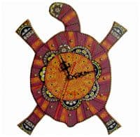 Настенные часы авторские Черепаха Ацтеков Высота 31 см