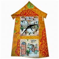 Настенные часы авторские Кофейня в Риме Высота 38 см