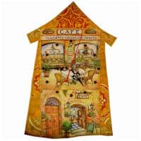 Настенные часы авторские Кофейня в Риме 2 Высота 38 см