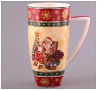 Кружка фарфоровая большая &quot;Новогодняя коллекция&quot; 850 мл Подарочная упаковка 060685