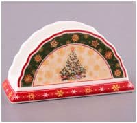 Салфетница фарфоровая &quot;Новогодняя коллекция&quot; Длина 14 см Подарочная упаковка 360685