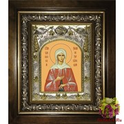 Икона освященная &quot;Ксения Петербургская (Петербуржская) блаженная&quot;, 14x18 см, в деревянном киоте 20x24 см, 20x24 см