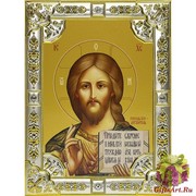 Икона освященная &quot;Господь Вседержитель&quot;, 18x24 см, со стразами