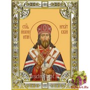 Икона освященная &quot;Иннокентий (Кульчицкий),митрополит Иркутский,святитель&quot; ,18х24см со стразами, 18x24 см