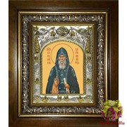 Икона освященная &quot;Серафим Вырицкий преподобный&quot;, 14x18 см, в деревянном киоте 20x24 см, 20x24 см