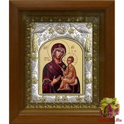 Икона освященная &quot;Божией Матери Тихвинская&quot;, в киоте 20x24 см, 20x24 см