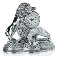 Часы каминные &quot;Львы&quot; Linea Argenti Высота 26 см Италия