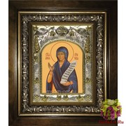 Икона освященная &quot;Анна Пророчица&quot;, 14x18 см, в деревянном киоте 20x24 см, 20x24 см