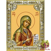 Икона освященная &quot;Боголюбская икона Божией Матери&quot;, 18x24 см, со стразами