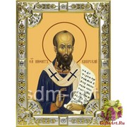 Икона освященная &quot;Нифонт,епископ Кипрский ,святитель&quot;, 18x24 см со стразами, 18x24 см