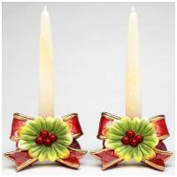 Набор из двух подсвечников Рождественское изобилие Новогодняя коллекция