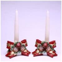 Набор из двух подсвечников с шишками &quot;Новогодняя коллекция&quot;