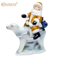 Набор для специй Соль и Перец Дед Мороз на полярном медведе Cosmos Gifts