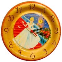 Настенные часы детские деревянные Золушка Ручная роспись Диаметр 30 см
