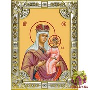 Икона освященная &quot;Любечская икона Божией Матери&quot;, 18x24 см, со стразами