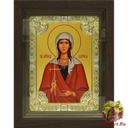 Икона освященная &quot;Лариса&quot;, 18x24 см, со стразами, в деревянном киоте 24x30 см, 24x30 см