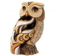 Мудрая сова. Эксклюзивная керамическая фигурка De Rosa Rinconada Высота 13 см