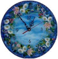 Настенные часы авторские Прогулка в облаках Диаметр 30 см Ручная роспись