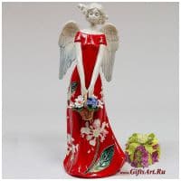 Ангел витающий в облаках Фарфор Высота 27 см