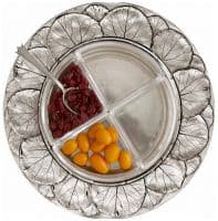 Менажница из олова и стекла коллекция Природа Диаметр 32 см Cosi Tabellini Италия