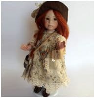 Итальянская фарфоровая кукла Rebecca Ребекка Высота 38 см. Италия Montedragone. Лимит 50 штук. Ручная работа