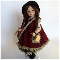 Итальянская фарфоровая кукла Emma Эмма Montedragone Высота 38 см. Италия  Ручная работа