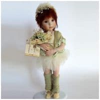 Итальянская фарфоровая кукла ANNA BALLERINA Анна балерина Montedragone Высота 30 см. Италия  Ручная работа