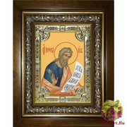 Икона освященная &quot;Иезекииль пророк&quot;, 18x24 см, со стразами, в деревянном киоте 24x30 см, 24x30 см